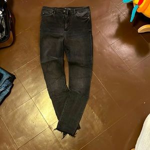 Zara soft black denim jeans
